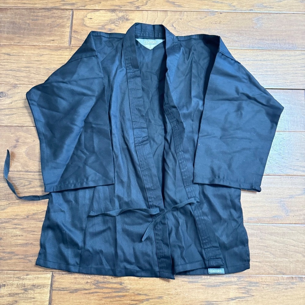 Century Martial Arts Karate Gi Top Black Uniform Jacket‎ Size 2 Taekuando
